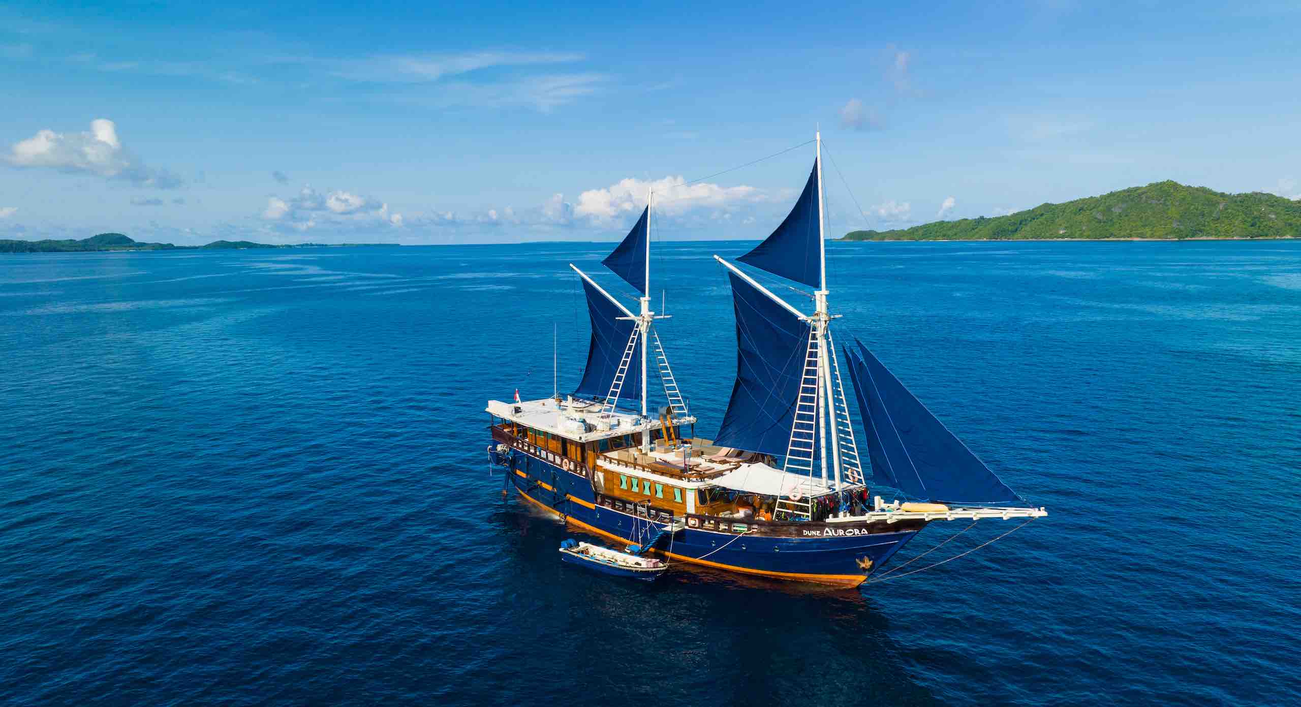 Croisière plongée Indonésie bateau Dune Aurora sous voiles