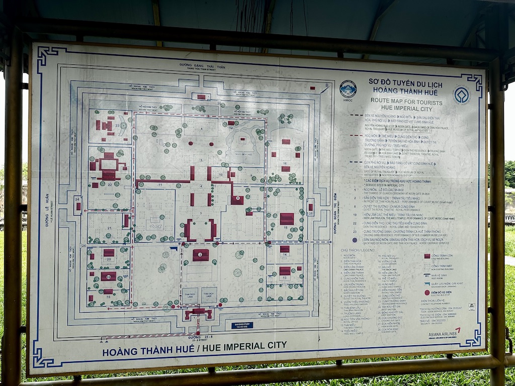 Hue plan de la cité impériale