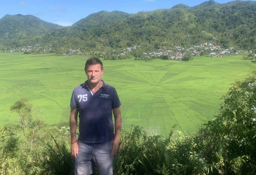 Ruteng spider rice fields Flores Indonésie