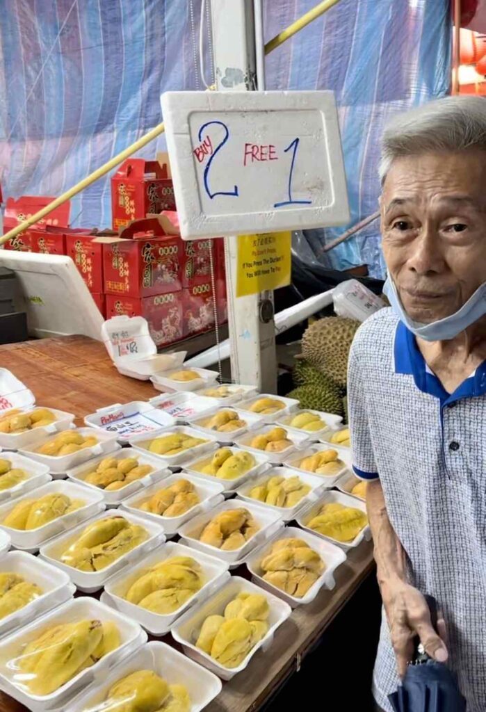 durian chinatown singapour 