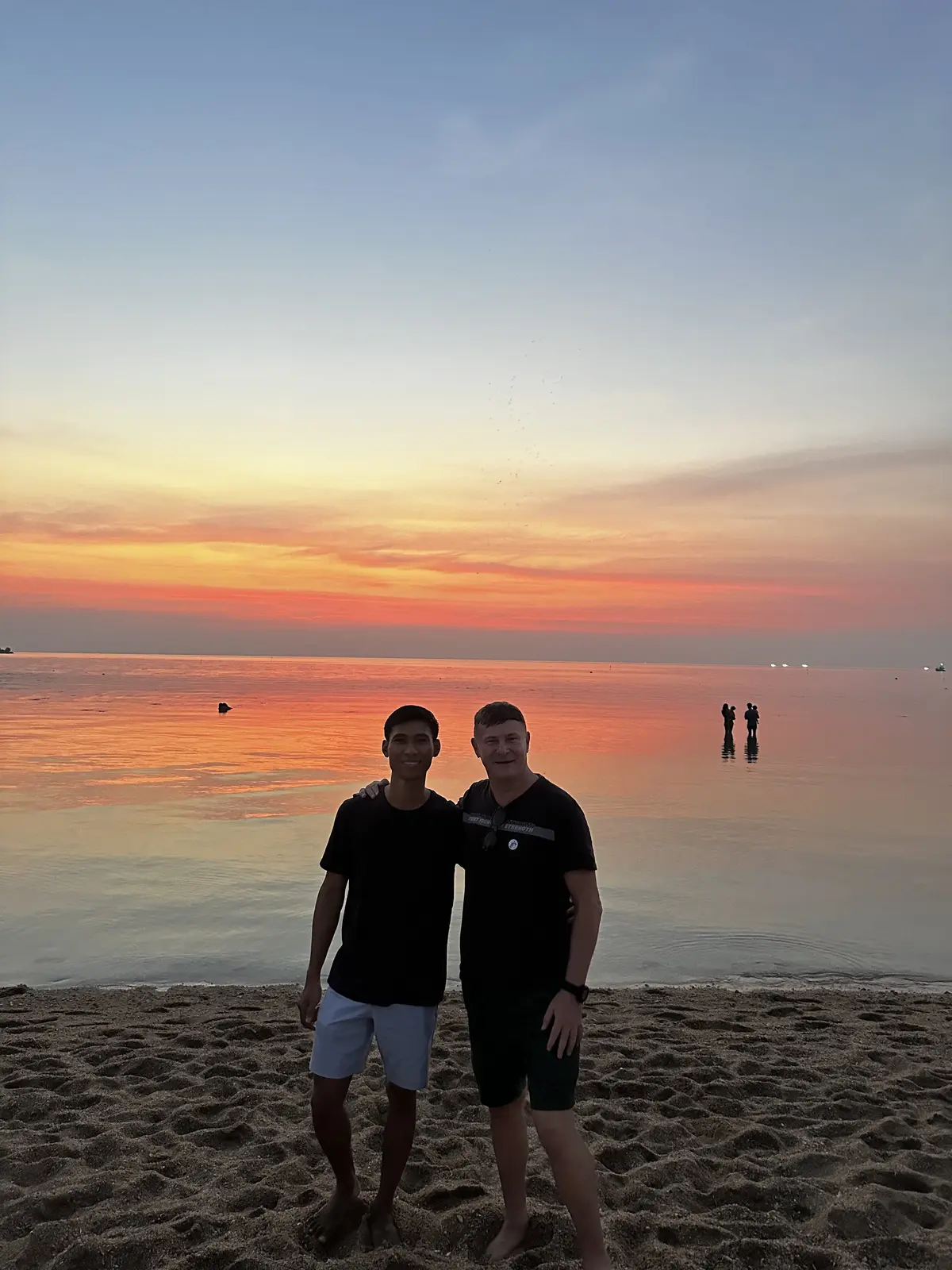 Coucher de soleil sur Mae Haad Beach, Koh Phangan